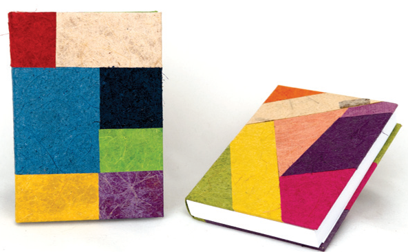 Bloco  capa em papel artesanal